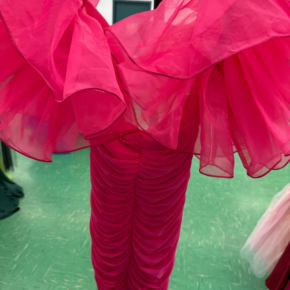 SHEIN Pink Ruffled Mini Dress - Picture 2 of 2